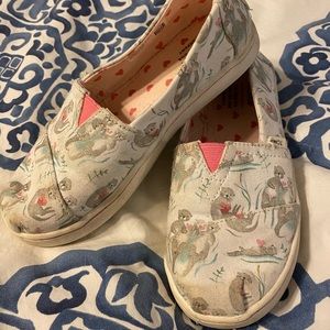 Girls Size 12Y Toms Otter Classics